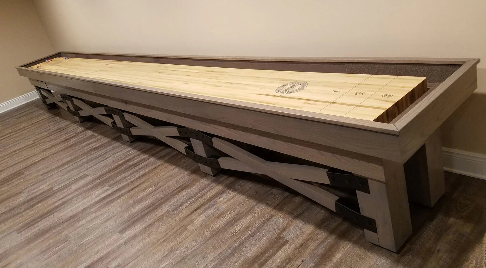 Rustic Shuffleboard Table