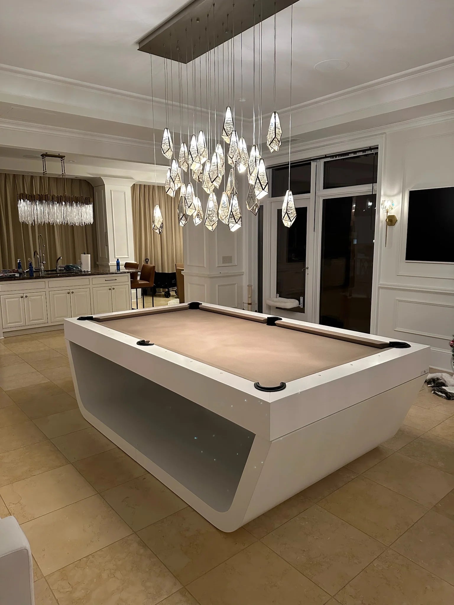 The Sofia Modern Slate Pool Table