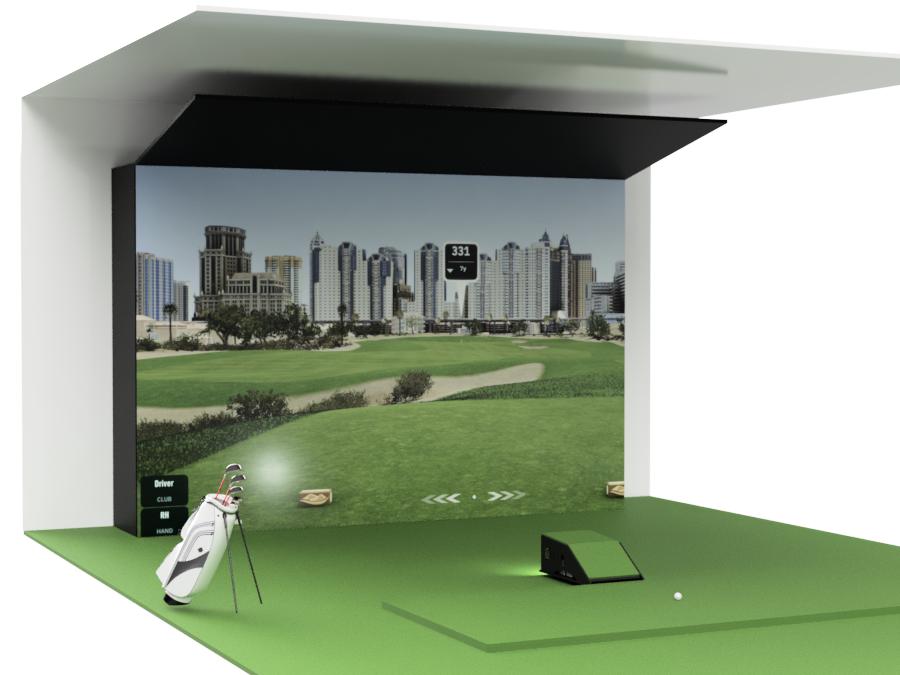 Micro Bay Golf Simulator Bays for Small Rooms