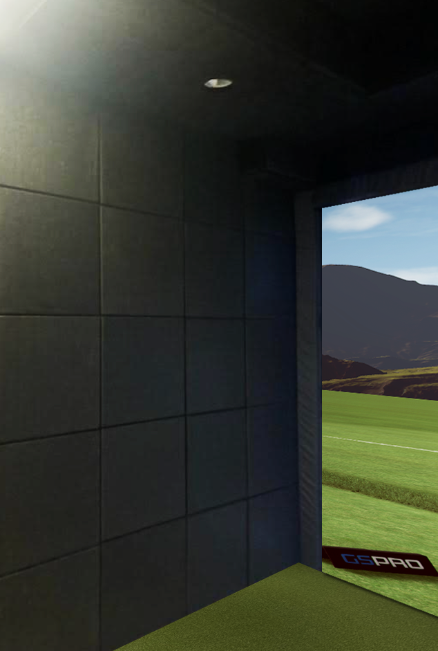 Golf Simulator Wall Padding Tiles and Padded Ceiling Panels