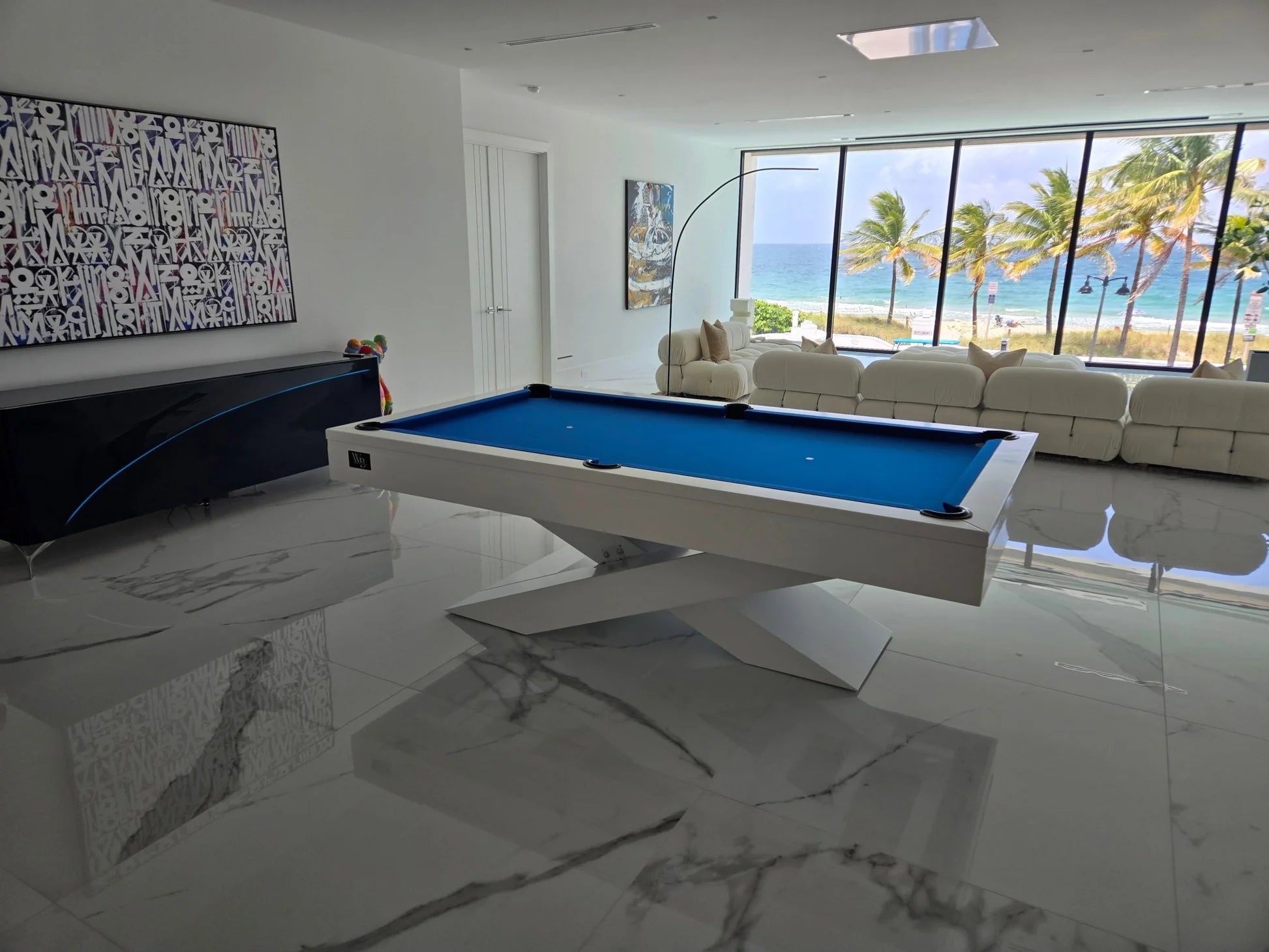 Ultimate Modern Slate Pool Table