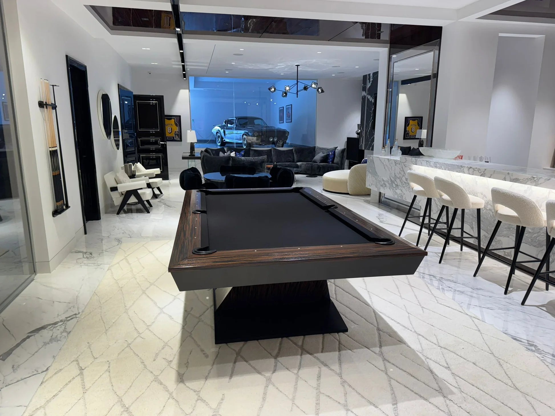 Meridian Modern Slate Pool Table