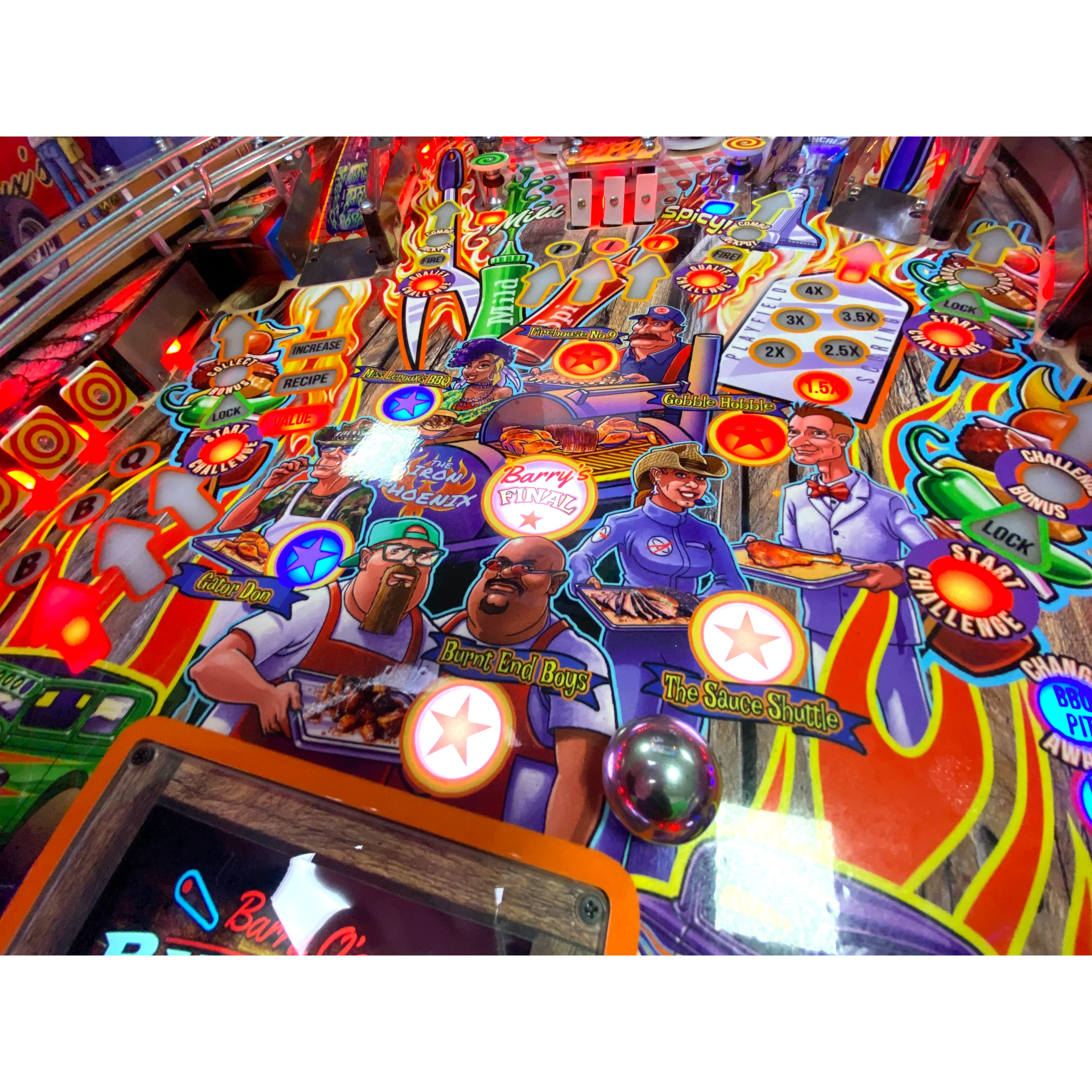 Barry O’s BBQ Challenge Pinball