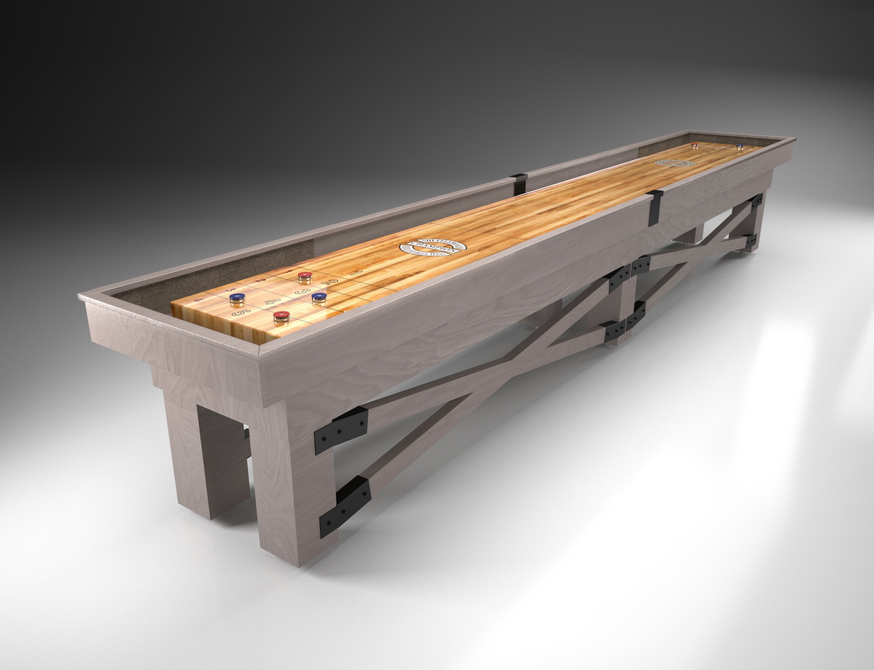 Rustic Shuffleboard Table